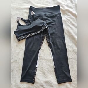 ZYIA Active Black and White Sports Bra